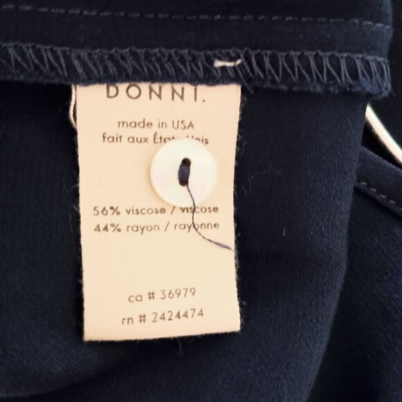 DONNI Satiny Mandarin Collar Button Down Shirt Size XS $249 Retail - Picture 7 of 8